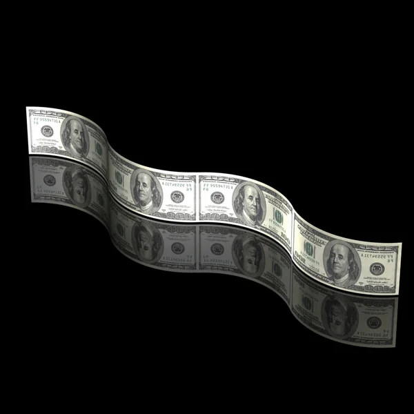 Dollars argent arrière-plan — Photo
