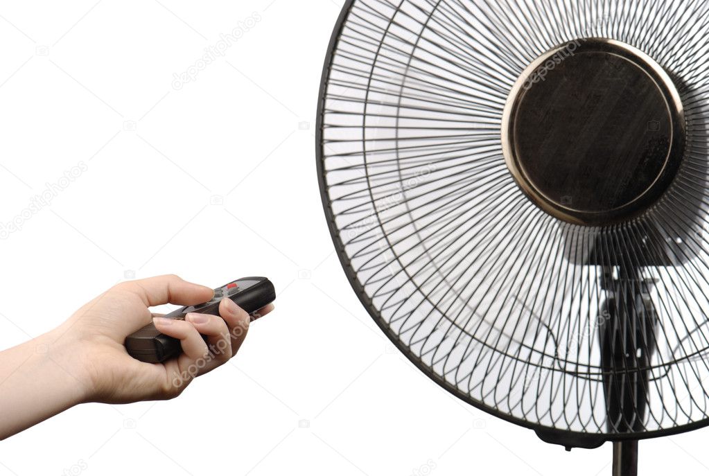 Fan and hand with remote control
