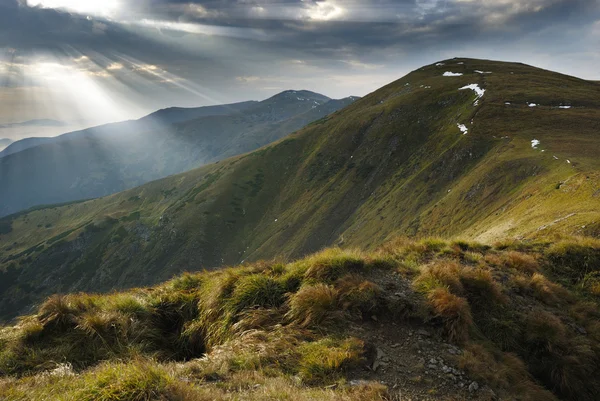Paysages de montagne en Carpates Photos De Stock Libres De Droits