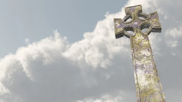 Keltisches Kreuz, Kultstätte — Stockfoto