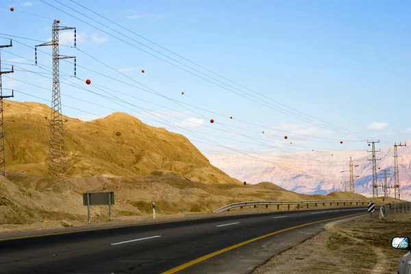 Autobahn in der Wüste — Stockfoto