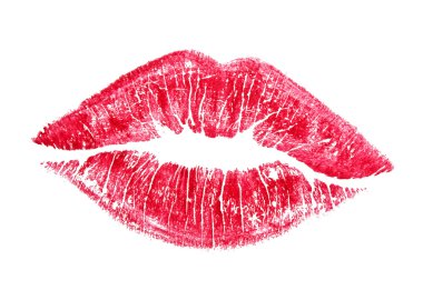 Beautiful red lips clipart