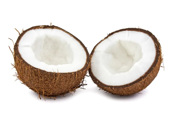 Coco fresco sobre fundo branco — Fotografia de Stock