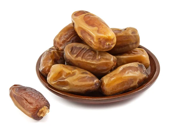 Date fruits in a plate — Stock Photo, Image