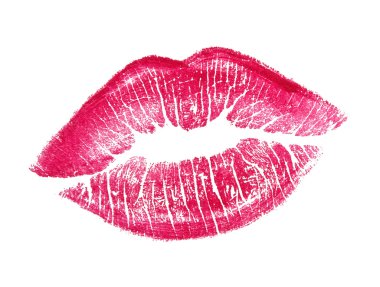 Beautiful red lips clipart