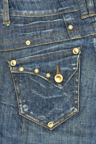 Tasca blu jeans — Foto Stock