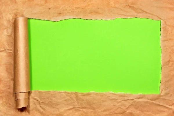 Roztržený papír s prostorem pro text — Stock fotografie