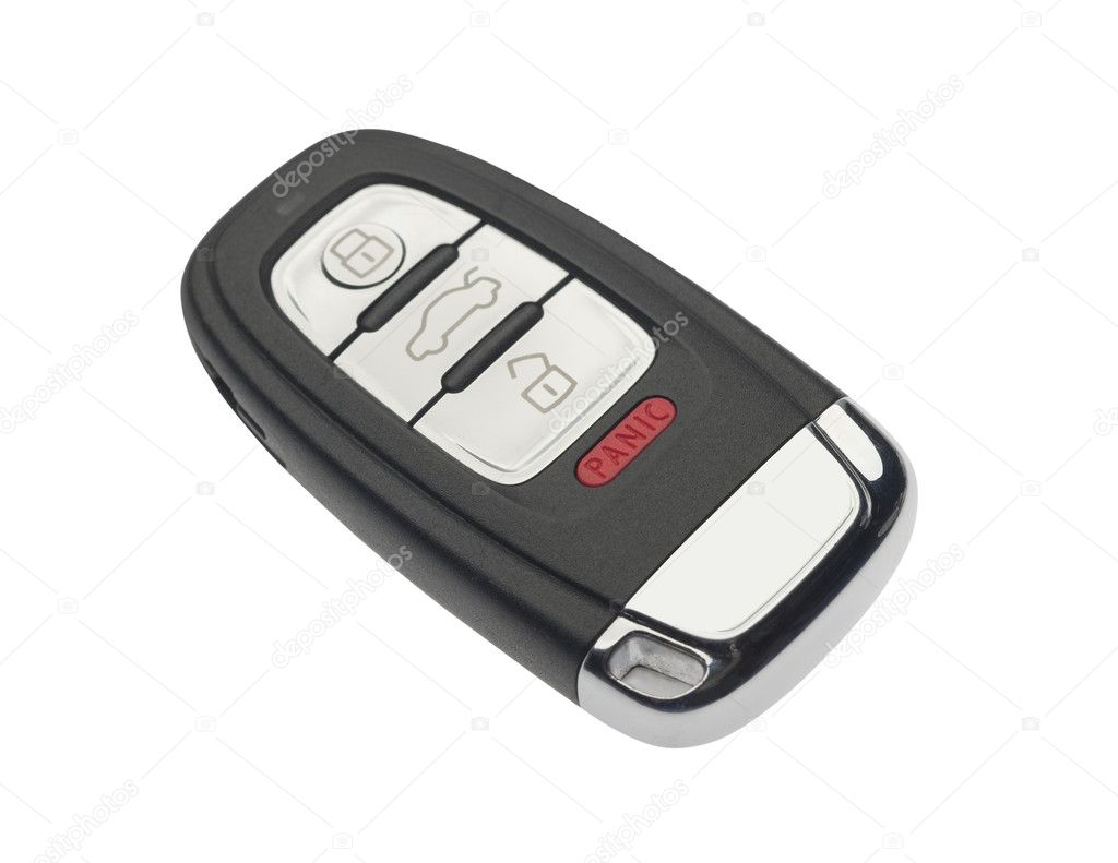 Car key, isolated