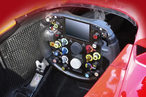 F1 方向盘 — 图库照片