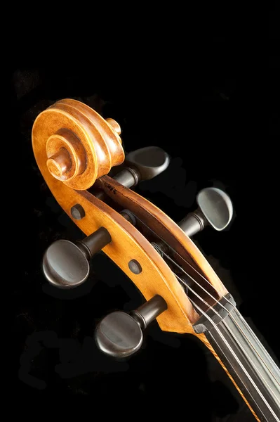 Cello scroll and adjustment keys — Stock Photo, Image