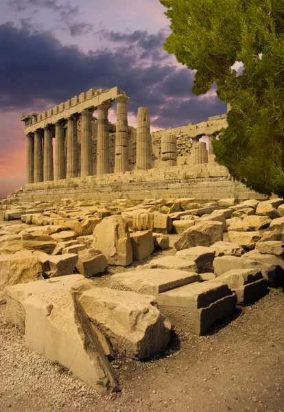 Yunan parthenon Tapınağı — Stok fotoğraf