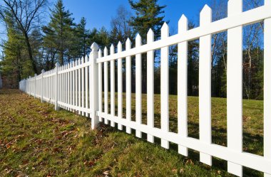 White picket fence clipart