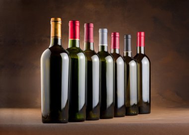 Wine bottles clipart