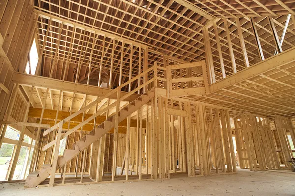 Nueva casa en construcción — Foto de Stock