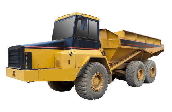 分離された大きな黄色のトラック — ストック写真
