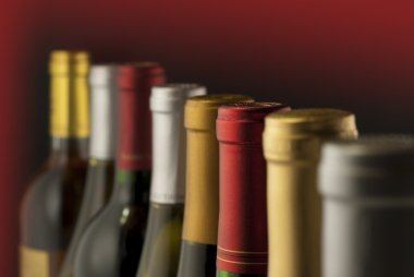 Wine bottle necks clipart