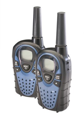 Walkie talkies, isolated clipart