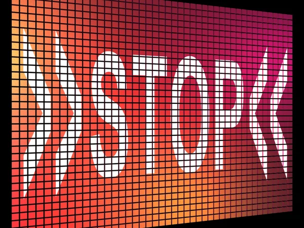 Stop-scherm tonen denial-of-paniek en negativiteit — Stockfoto
