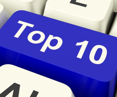 Top Ten Key Showing Best Rated In Charts clipart