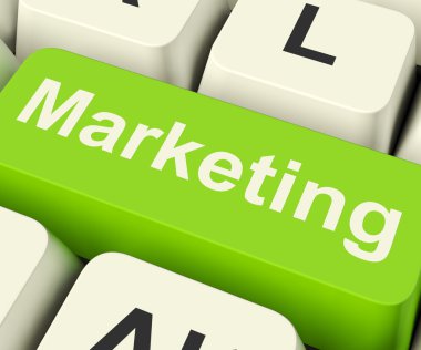 Online Marketing Key Can Be Blogs Websites Social Media And Emai clipart