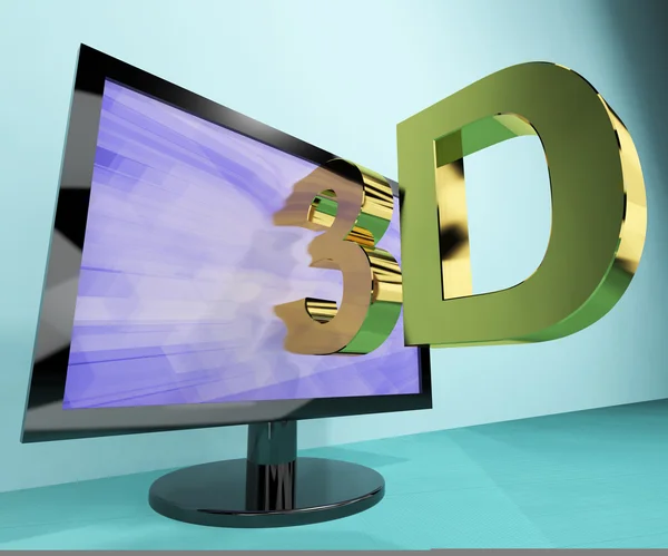 Three Dimension Television Or 3D HD TVs — Stock Photo, Image