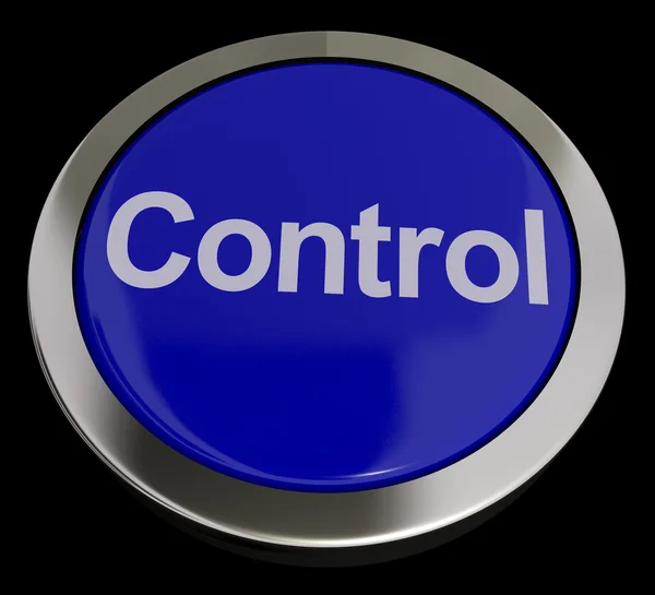 Control Push Button Or Blue Remote Switch — Stock Photo, Image
