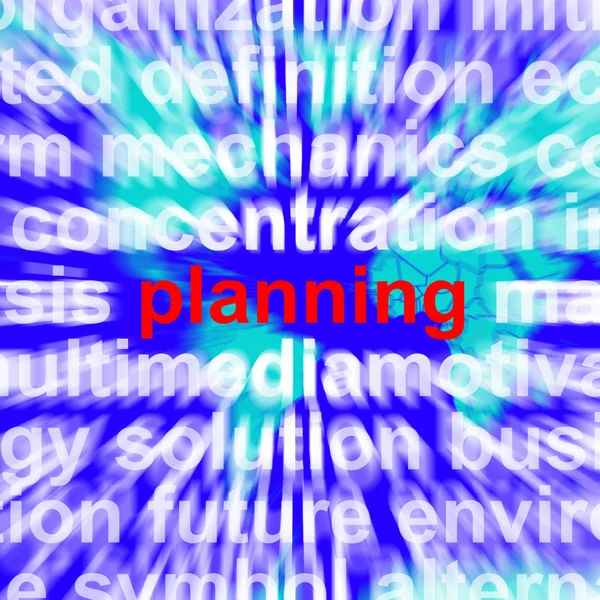 Planificarea cuvintelor pe hartă Înțeles Strategie de organizare — Fotografie, imagine de stoc