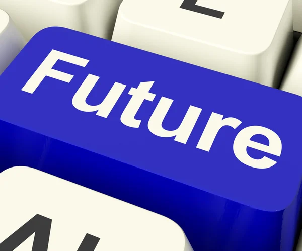 stock image Future Key Showing Prediction Forecasting Or Prophecy