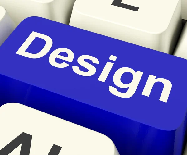 Design computer sleutel zin creatief werk online — Stockfoto