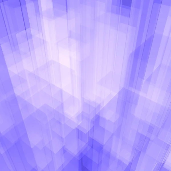 Lumineux fond en verre bleu brillant avec cubes artistiques ou Squa — Photo