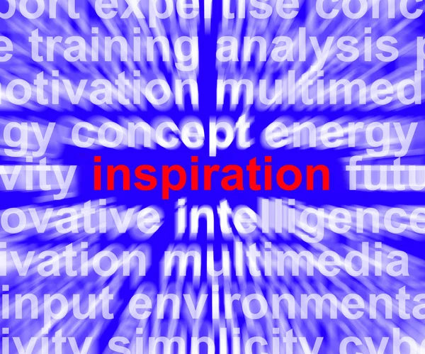 Inspiráció szó zoom találat pozitív gondolkodás és ösztönözni — Stock Fotó