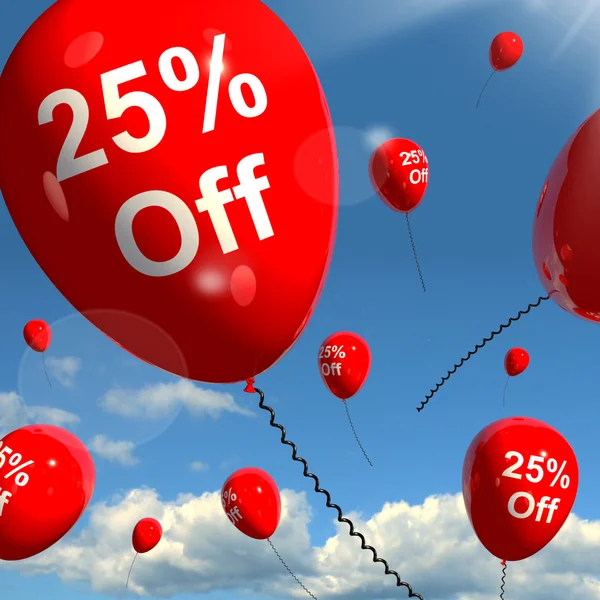 stock image Balloon Showing Sale Discount Of Twenty Five Percen