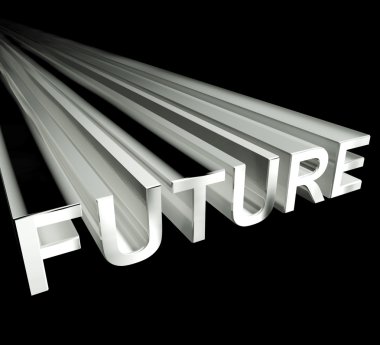 Future Text In White And 3d As Symbol For Improvement And Opport clipart