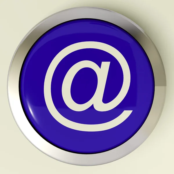 Email Button For Sending Message Over Internet — Stock Photo, Image