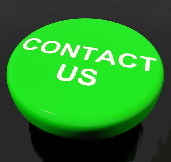Contact Us Button As Symbol For Calling Or Emailing — Stock Photo, Image