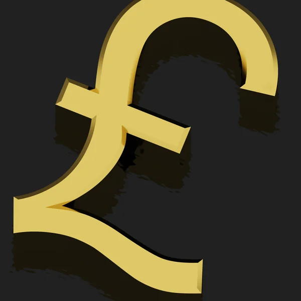 Para ve zenginlik sembolü olarak pound işareti — Stok fotoğraf