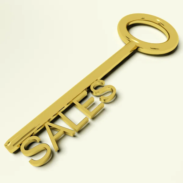Satış anahtarı temsil eden iş ve ticaret — Stok fotoğraf