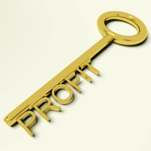 stock image Profit Key Representing Market And Trade Success