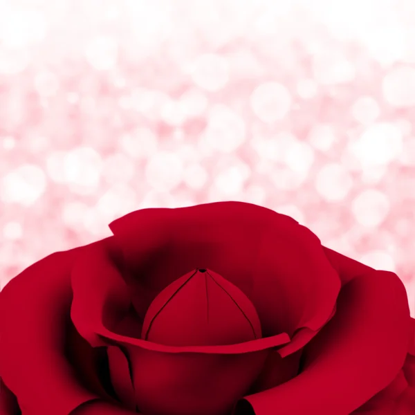 Rose mit Bokeh-Hintergrund für Frauengeburtstag oder Valentinstag — Stockfoto