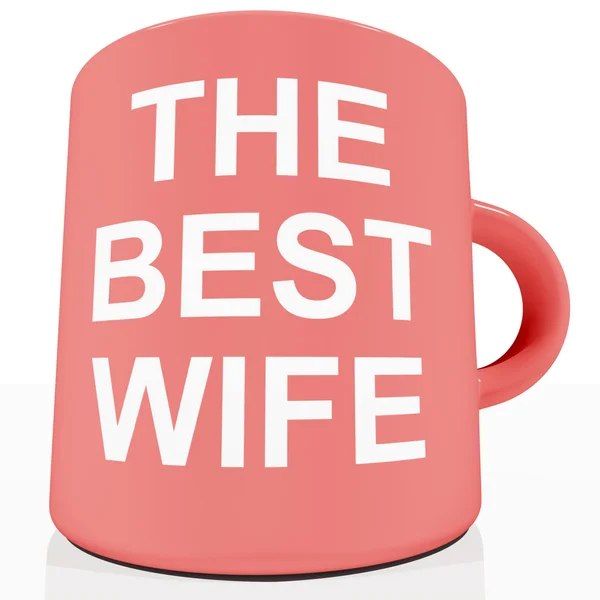 La mejor esposa taza mostrando un amante partener — Foto de Stock