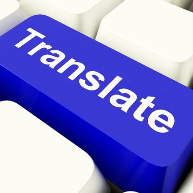 bilgisayar anahtar online sözlüğe gösterilen mavi tercüme