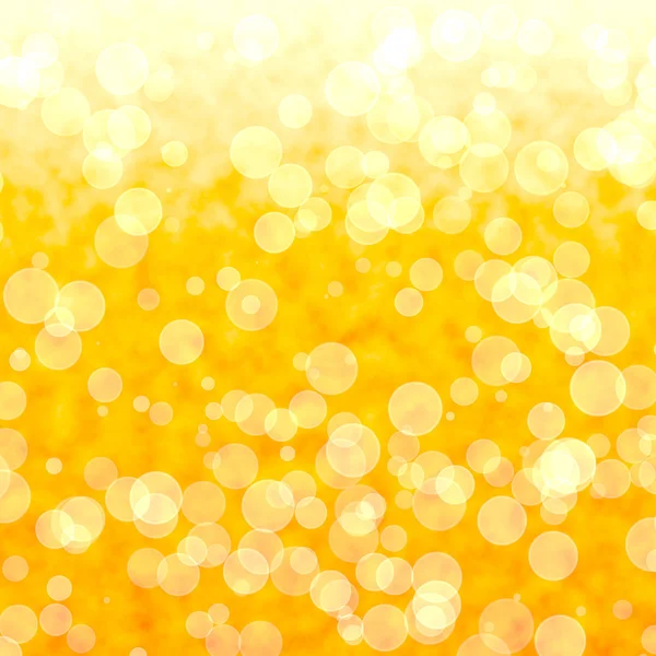 Bokeh vibrante fundo amarelo com luzes embaçadas — Fotografia de Stock