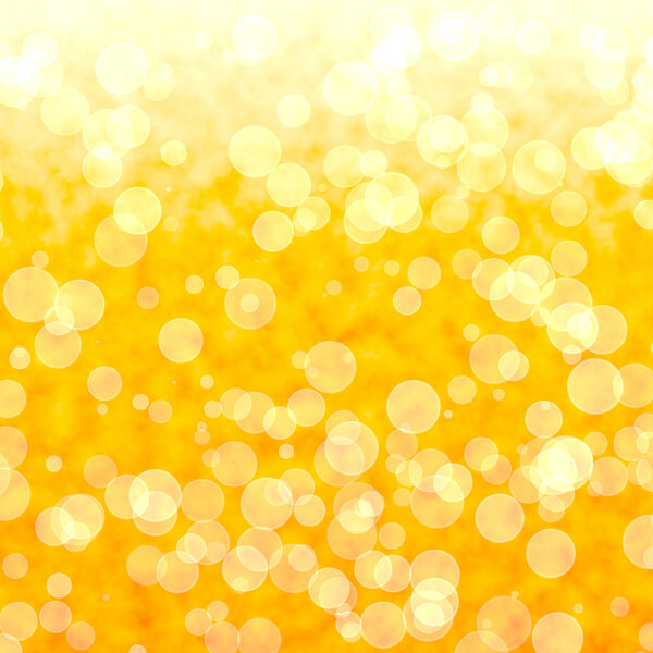 Bokeh Vibrant Yellow Background With Blurry Lights