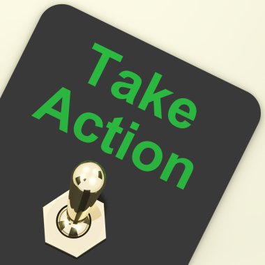 Take Action Switch To Inspire And Motivate clipart