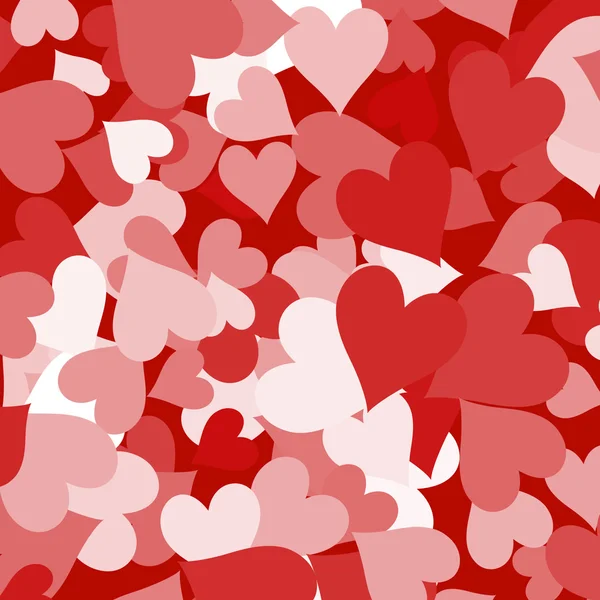 Papierherzen und roter Hintergrund mit Liebesromantik und Valentinstag — Stockfoto