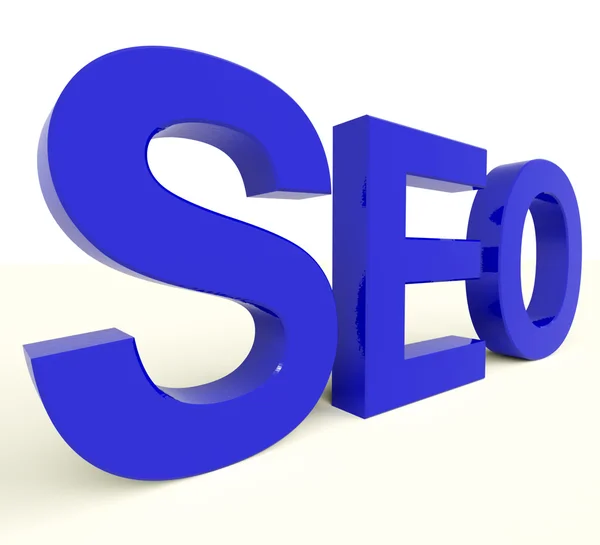 Seo Word Representing Internet Optimization And Promotion — Stock Photo, Image