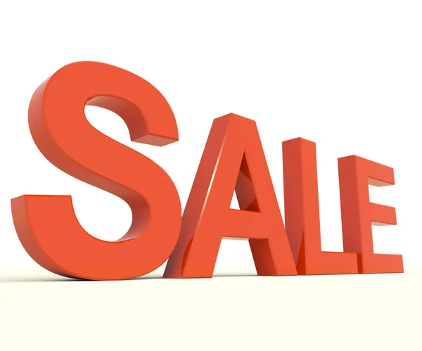 Sale Word As Symbol for Discount And Promotions — Stock Photo, Image