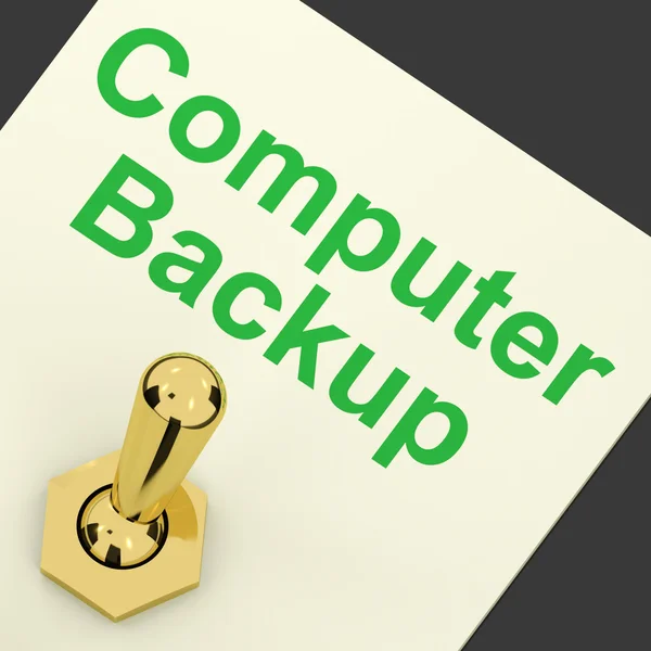 Back-upcomputer schakelaar voor archivering en opslag — Stockfoto