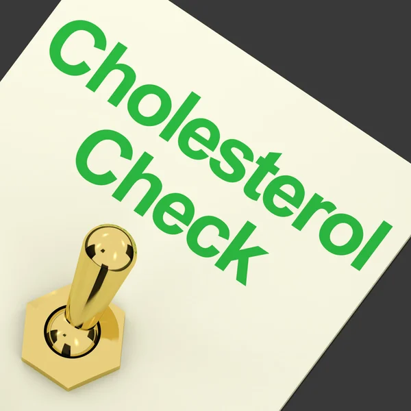 Interruptor de verificação de colesterol como verificação para o nível de Hdl — Fotografia de Stock