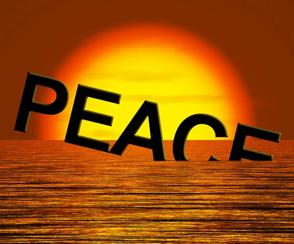 Миру слово тонути показ воєн і конфліктів — стокове фото